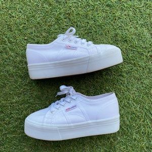 Platform superga shoes